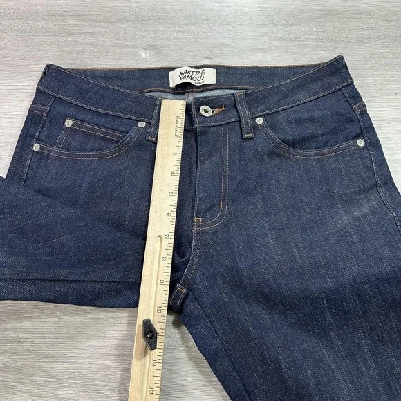 Naked & Famous Jeans Mens 32x33 Blue Indigo Power Stretch SkinnyGuy Denim